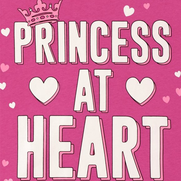 The Childrens Place Girls PRINCESS Graphic Tee-2 pack- Small (5/6) Long Sleeve - Picture 3 of 6